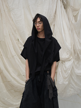 RELABEL Time Element (Dynamic Parallax) Loop Cut Split Short Wide Removable Large Hood Short Sleeve