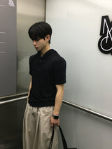 ゴーデ ヘンリーネック フーデッド ショートスリーブ Tシャツ 5カラー