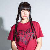 NKG HEART SHORT SLEEVE (BURGUNDY)