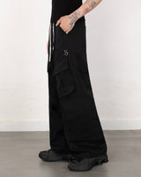 Metal Cotton Cargo Pants Black