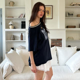 Sporty Oversize T-shirt (navy)