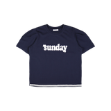 レースレタリングTシャツ（2色）