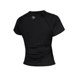 女性用ダイナミック T シャツ - ブラック