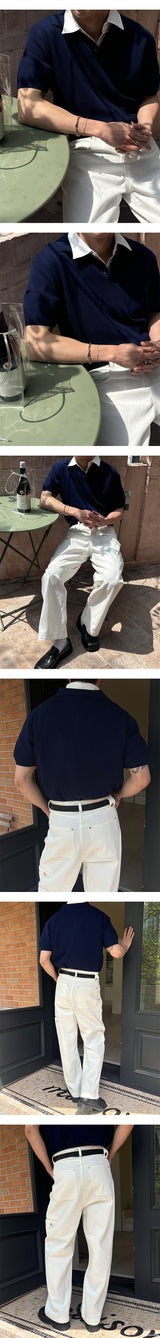 [Unisex] Islet cotton semi wide pants(3color)