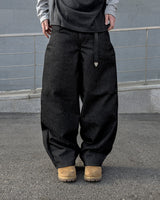 Skull Dart Wide Cargo Denim Pants