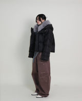 アウトストリングウィンターハイネックダックダウンパッド入りジャケット (Light Padded)
