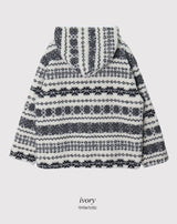 #Cozy Nordic Boa Fleece Hood Jumper (2color)