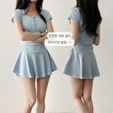 Slim Fit Lovely Flare Slim Mini Dress