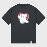 [UNISEX] スレイベア ビッグクラウドスマイル 半袖Tシャツ