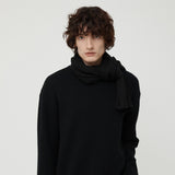 WOOL MUFFLER BLACK
