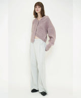FLUFFY KNIT CARDIGAN