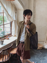 フレッシュリネン長袖シャツ
