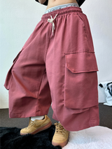 BIG BIG POCKET OVER BERMUDA 🤎🤍❤🖤5COLOR