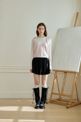 RIBBON BELL KNIT LEG WARMER