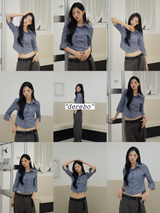 Mild Cotton Checkered Collar Shirt