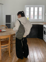 Kotanna Quilted Hooded Padded Jumper