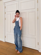 POCKET DENIM OVERALLS