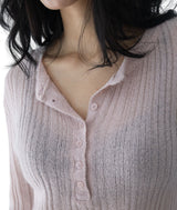 Nata Henley Neck Ribbed Knit Top