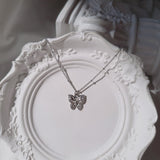 Little Butterfly Semi Choker Necklace