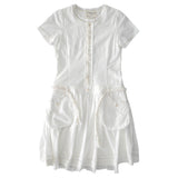  Buttonette french dress (Ivory)