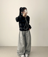 Beaded Dangara Snap Knit Hooded