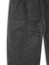 染色ウォッシュ加工パネルパンツ
