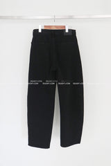 [UNISEX] カーペンターブラックデニムワイドパンツ