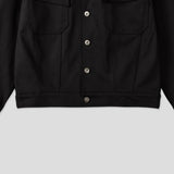 [Free Shipping]STジャガードクロップデニムジャケット (2C)