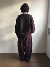 [MD Pick]ヒメウールタッチVネックニット