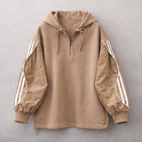 Waveline Hood Semi-Zipup (2 colors)