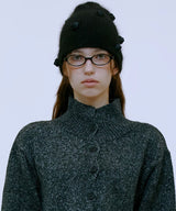 Rose Mohair Beanie (BLACK)