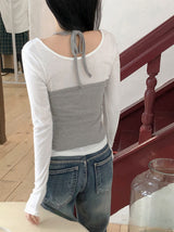 DR Slim Halter Neck Strap Sleeveless (3color)