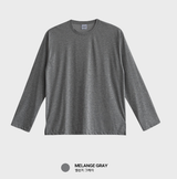 [ Self-made ] Signature Essential Overfit Plain Long Sleeve T-shirt