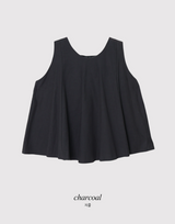 #バックスリットストラップスリーブレスブラウス (4color)