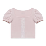 レースパフTシャツ(Pink)