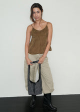 Flower Jacquard Knot two-way Bag_Grey