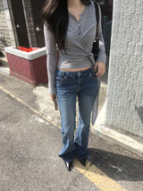 Stitch Low Bootcut Denim
