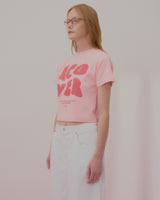 POINTAGE LOGO CROP TSHIRT-PINK