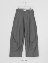 [unisex] Kento One-Tuck Balloon Wide Slacks