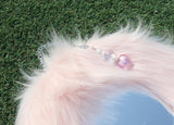 pink hairy fairy mirror