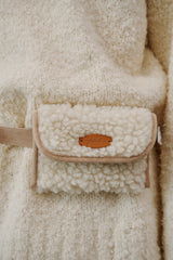 Boucle suede belt bag (Ivory)