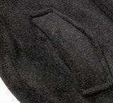 Washed Sweat Belted High-Neck Jacket