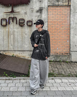 ミジュサイドスナップバルーンスウェットパンツ