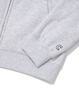 Small Authentic Sherpa Bonding Hooded Zip-Up Heather Gray