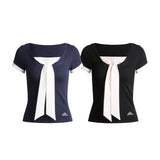 Rosalie Contrast Ribbon Top