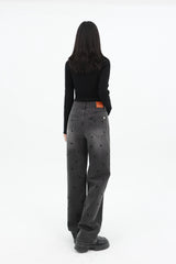 DOT PRINT STRAIGHT DENIM code 26002