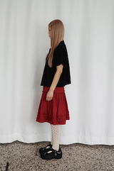 Katie Frill Midi Skirt (red)