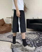 Ferrard zipper Bermuda pants