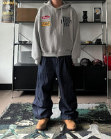 HD ツーピンタックストライプパンツ (2C)