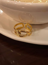 (silver925/18kgold) コス オープンリング